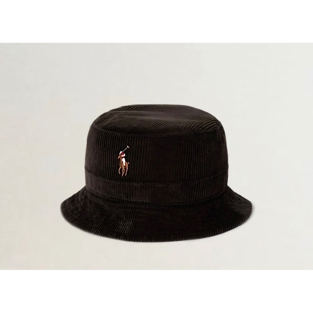 Polo Ralph Lauren Bucket Hat Mens L/XL Brown NWT Corduroy Classic Pony Logo